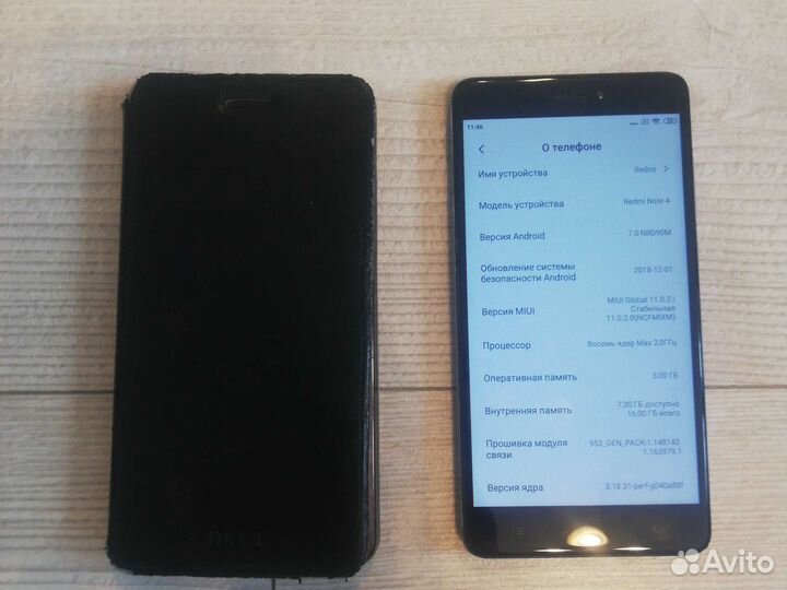 Телефон xiaomi redmi note 4 /LTE/разблок пальцем