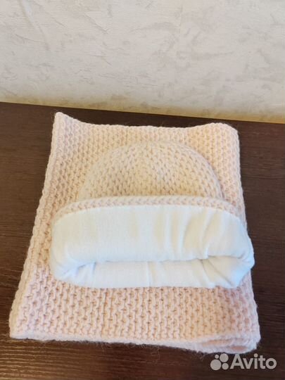 Комплект шапка и снуд женский