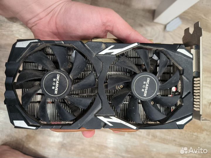 Видеокарта AMD Radeon RX 580 8GB dicasver 2048SP