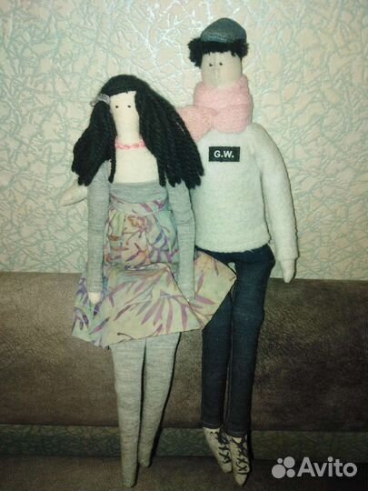 Кукла Тильда мальчик и девочка