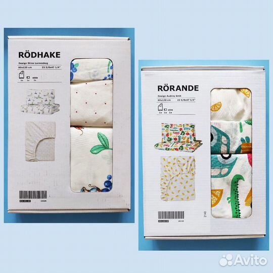 Постельное белье в кроватку IKEA Рëдхаке