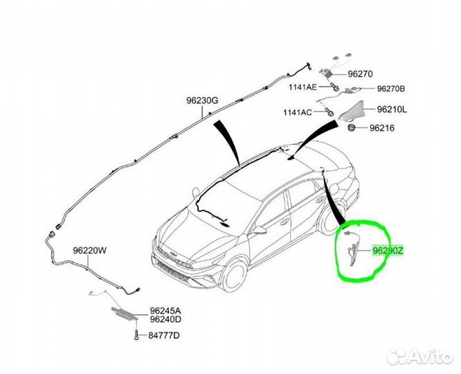 Провода прочие Kia Cerato BD G4FG MH717268 2022