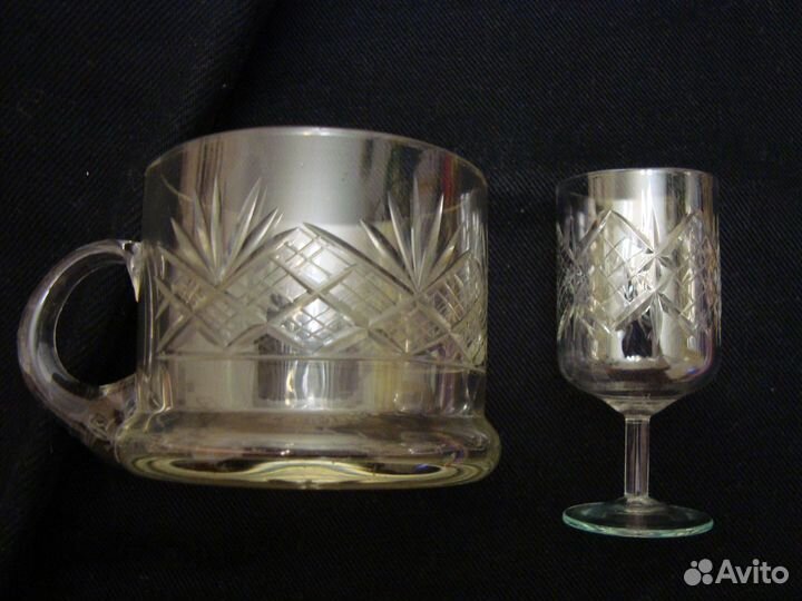 Cтеклянная рюмочка времен СССР