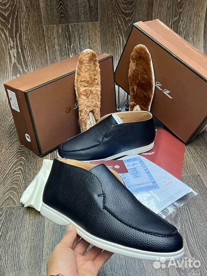 Лоферы мужские Loro piana зимние (39-44) LUX