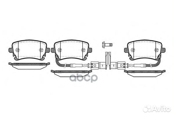 Колодки торм. диск. A4 A6 A8 Phaeton 289702 Road