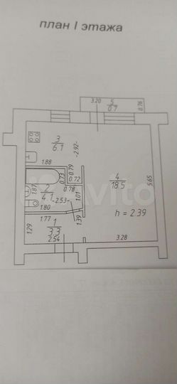 1-к. квартира, 32,7 м², 1/5 эт.