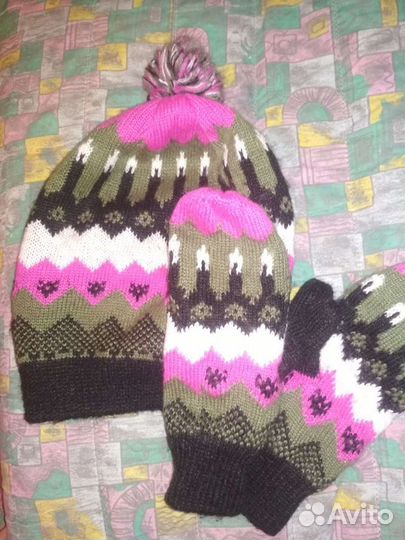 Набор шапочка и рукавички, Финляндия