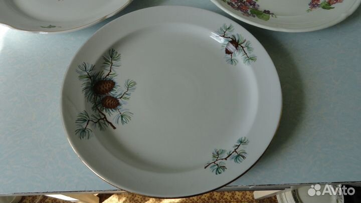 Блюдо большое фарфор СССР
