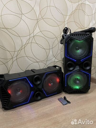 Колонки парные караоке блютуз bt 1777