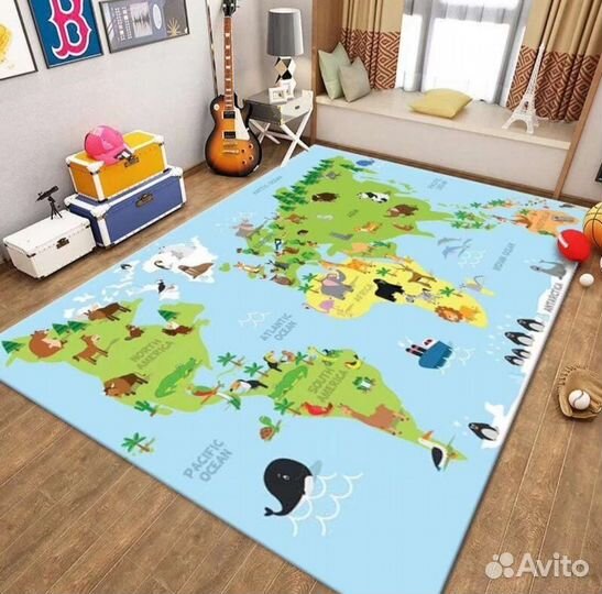 Ковер безворсовый детский новый 140*200