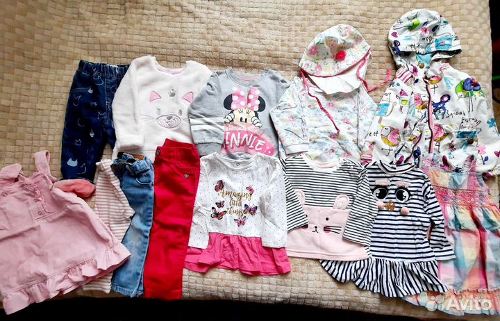 Детские вещи пакетом для девочек 80
