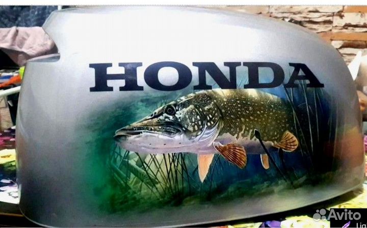 Наклейки на лодочные моторы (винилография)