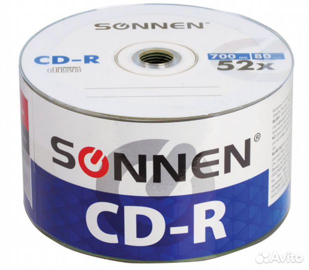 Диски CD-R sonnen 700 Mb 52x Bulk (термоусадка)