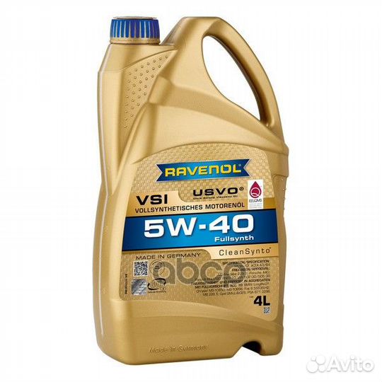 Масло моторное 5W40 ravenol 4л син. VSI A3/B4