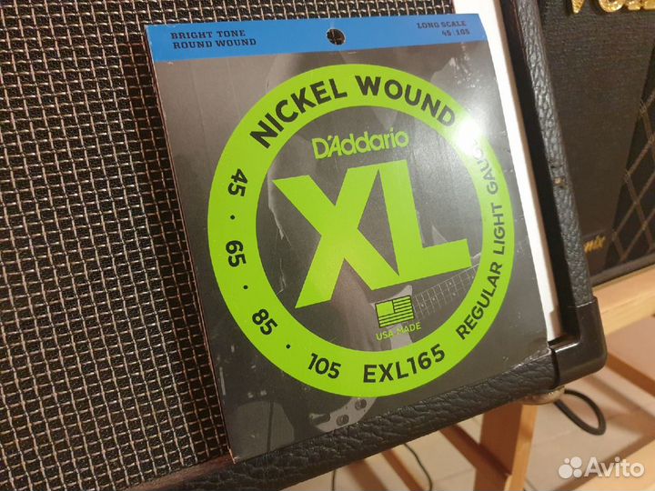 Струны для бас гитары Elixir и Daddario