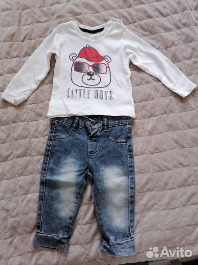 Джинсовый костюм для мальчика