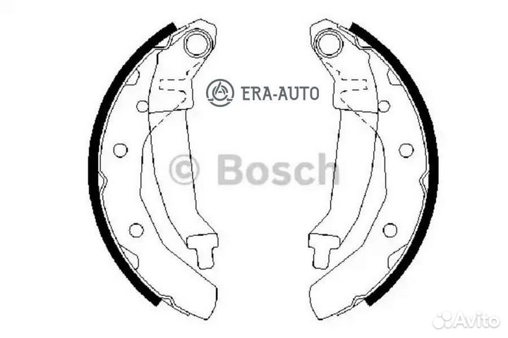 Bosch 0986487628 Колодки тормозные барабанные