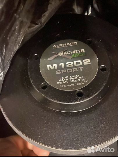 Сабвуфер и усилитель machete 12 sport