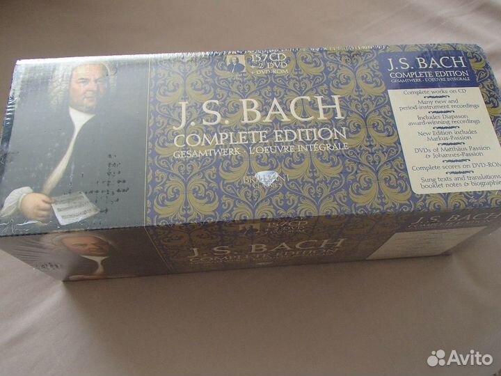 Иоганн Себастьян Бах 157CD + 2 DVD + DVD-ROM