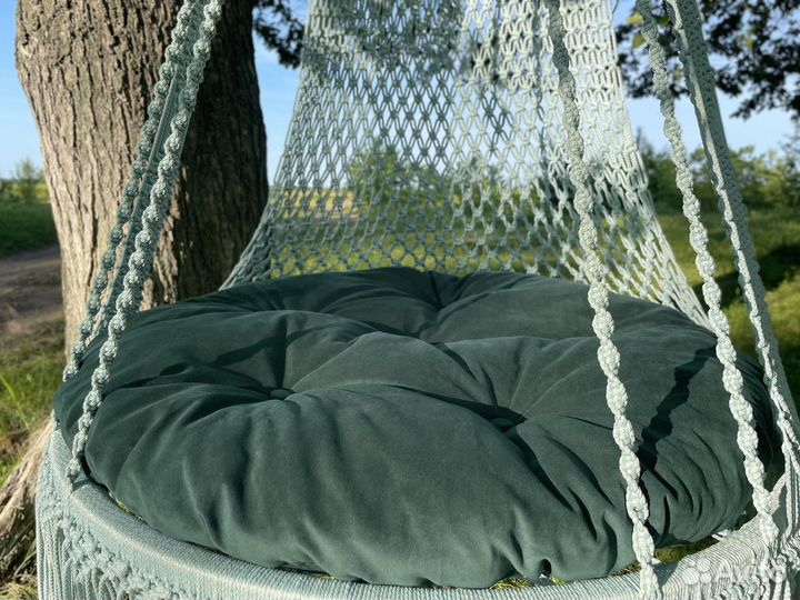 Садовые качели подвесные макраме