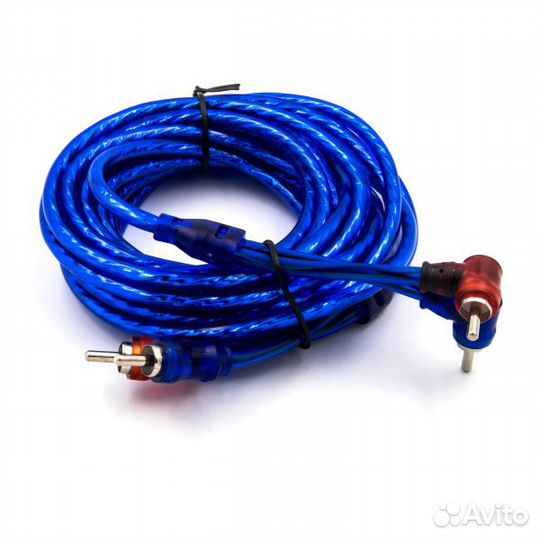 Межблочный кабель 2 rca 2rca 5 метров в силиконе