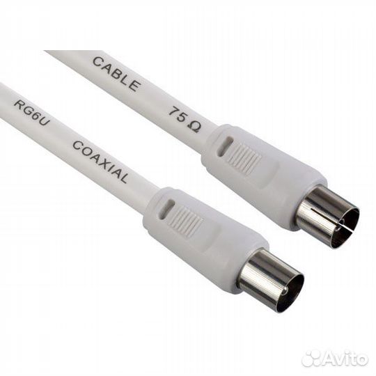 Кабель антенный для тв длина 2м