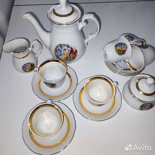 Чайный сервиз Мадонна, Чехословакия, 6 персон