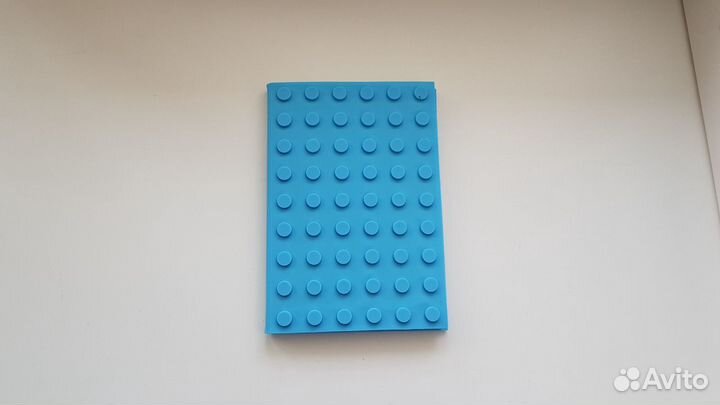 Блокнот с мягкой голубой обложкой под Lego