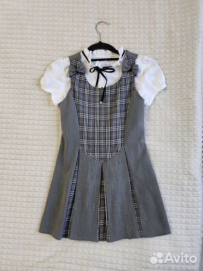 Школьный сарафан Sky Lake с блузкой Ostin