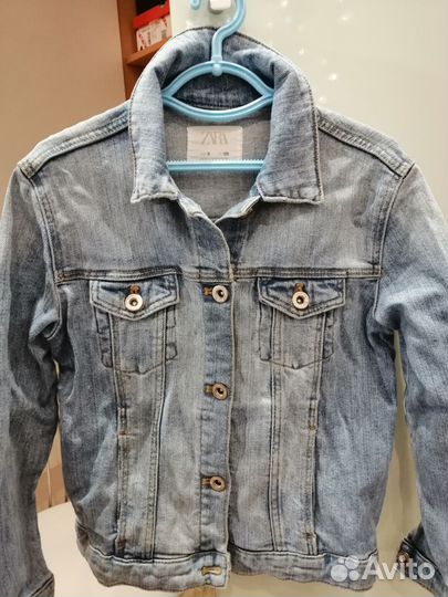 Джинсовая куртка zara для девочки
