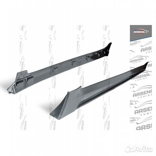 Накладки на пороги Sport Line для KIA RIO 4