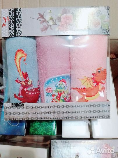 Подарочный набор полотенец 3 в 1