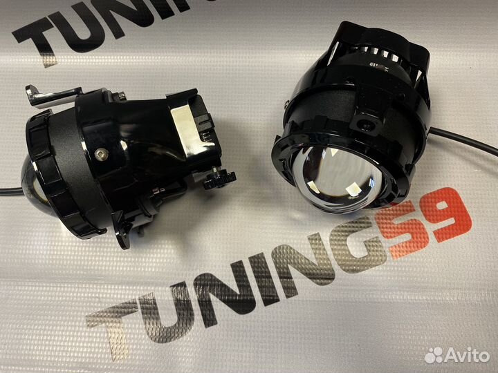 Туманки птф LED линза laser zmb для Лада Приора