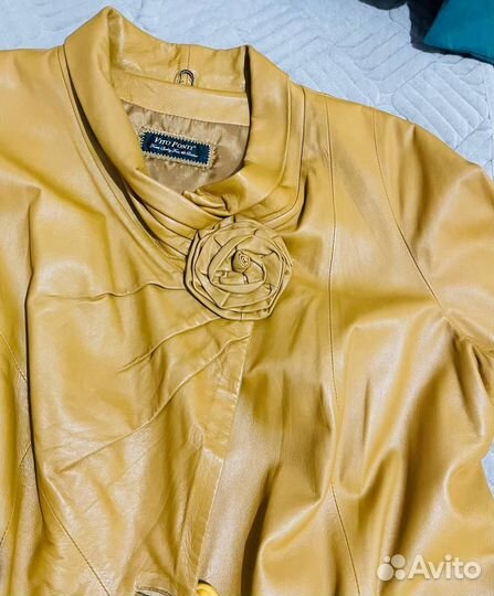 Куртка кожаная женская 52-54, Италия