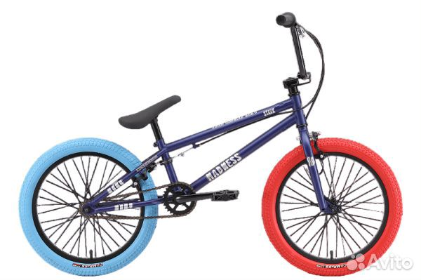 Велосипед Stark'24 Madness BMX 1 темно-синий мато