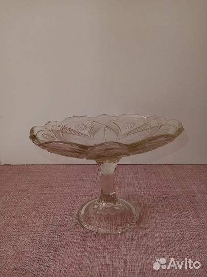 Ваза для фруктов на ножке СССР