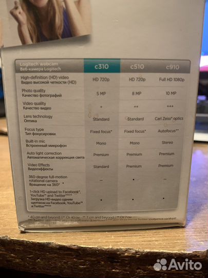 Веб-камера Logitech с310