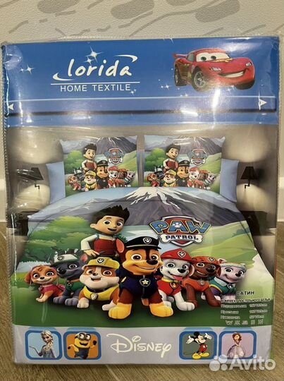 Новое детское постельное белье щенячий патруль