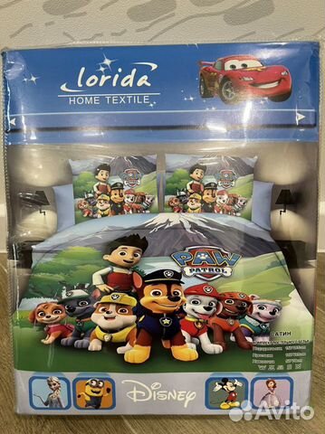 Новое детское постельное белье щенячий патруль