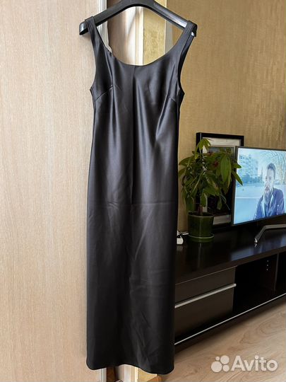 Платье комбинация черное