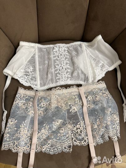 2 пояса для чулок 44-46