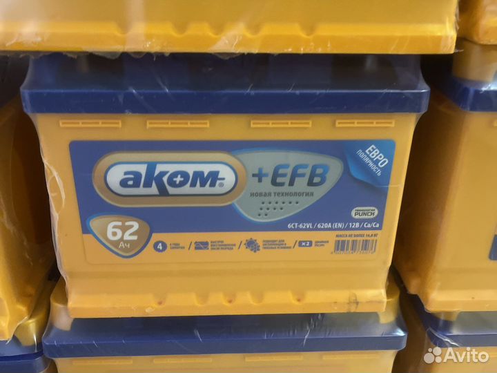 Аком 60 ач EFB