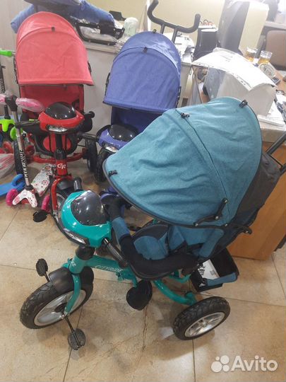 Трехколесный велосипед-коляска новый