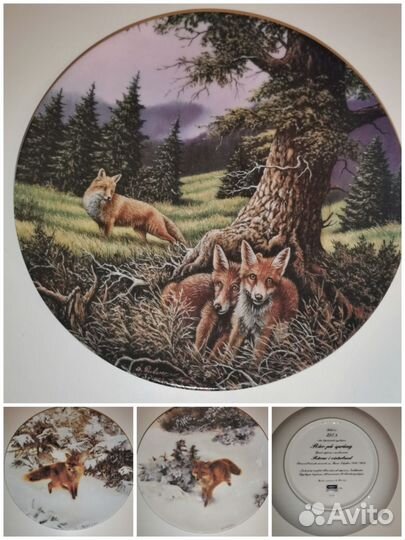 Настенные тарелки. Лисы