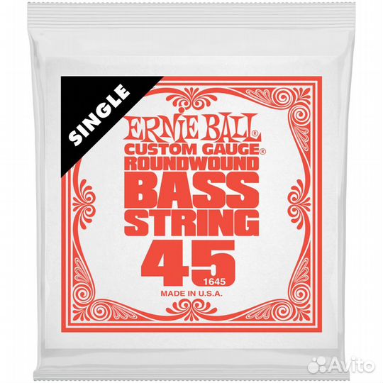 45 одиночная 1-я струна Ernie Ball 1645