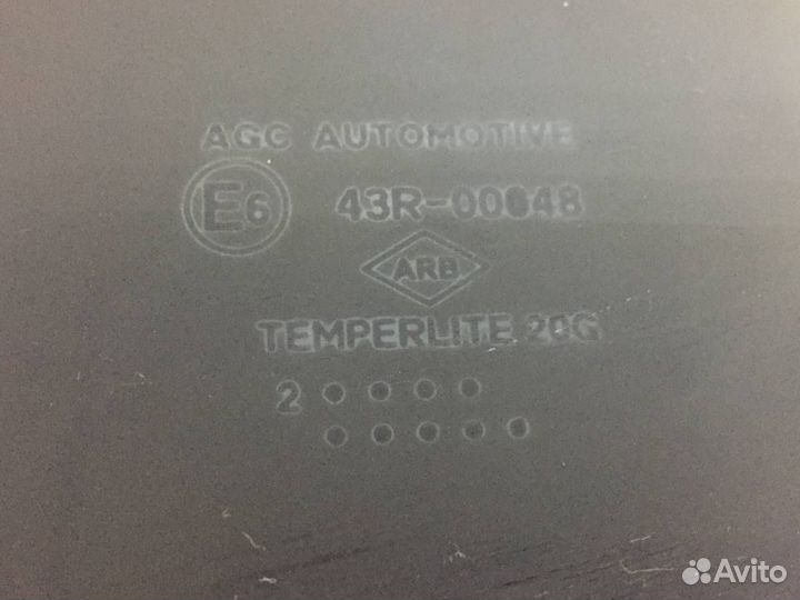 Стекло двери задней левой Renault Sandero 2009-201