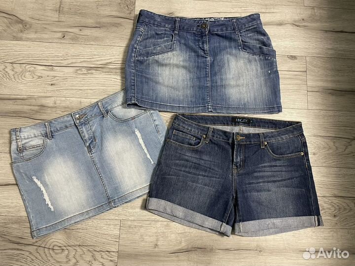 Юбка джинсовая 48