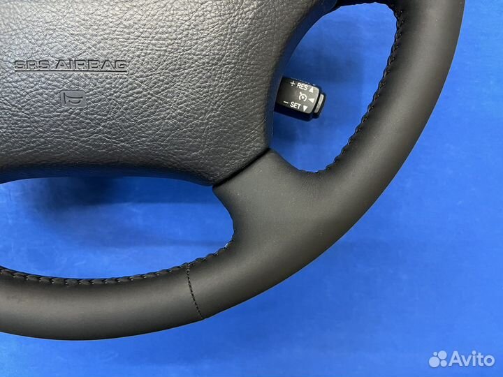 Оригинальный кожаный руль с подoгревом Prado 120