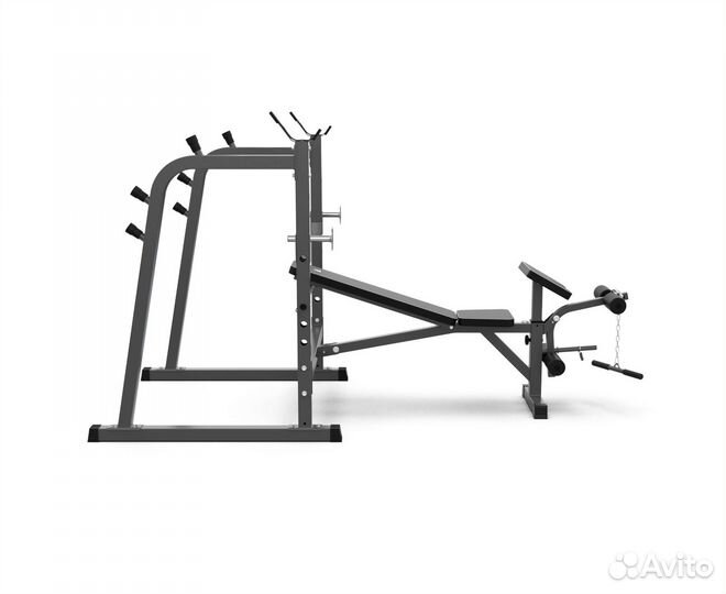 Скамья со стойками под штангу