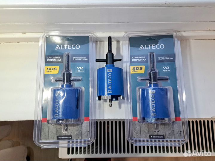 Алмазная коронка по бетону d 72 alteco